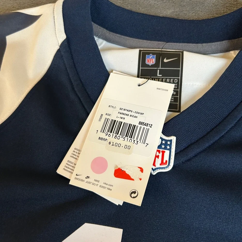 NFL Nike Dallas Cowboys Micah Parsons #11 Jersey Youth Size Large (14/16)‎ NWT